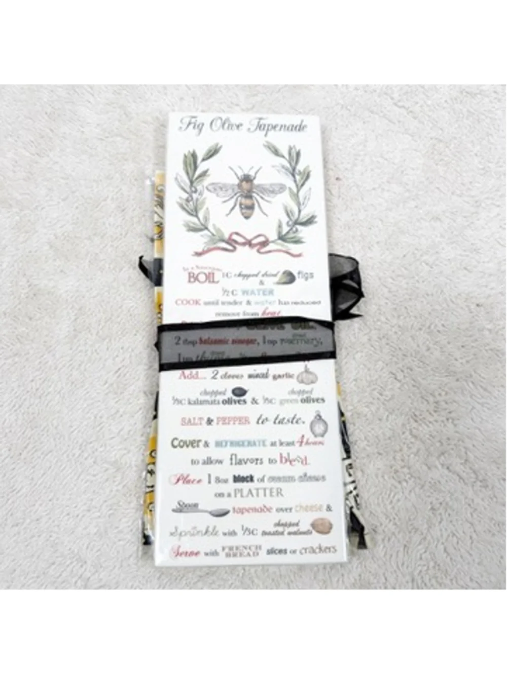 MacKenzie-Childs Queen Bee Dish Towel & Mary Lake Thompson Flour Sack Cotton NWT